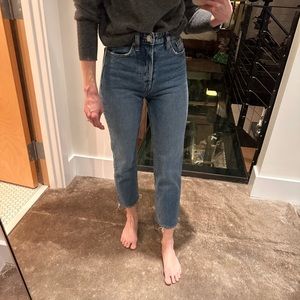 Zara, high rise straight, size USA 2